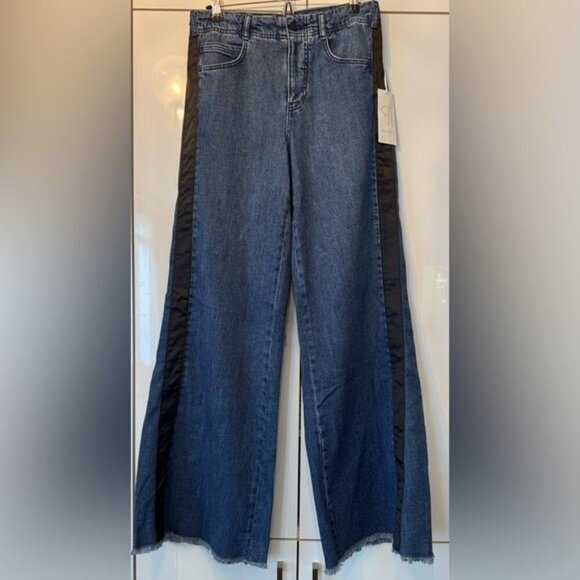 NWT Size 33 Tall (Waist 20.25") - The Adi Tuxedo Mid-Rise Flare Jeans by Pilcro - Picture 9 of 16